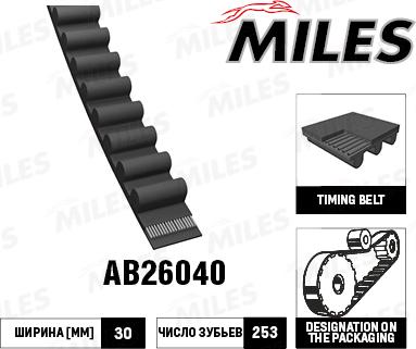 Miles AB26040 - Cinghia dentata autozon.pro