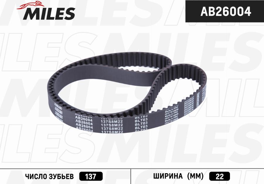 Miles AB26004 - Cinghia dentata autozon.pro