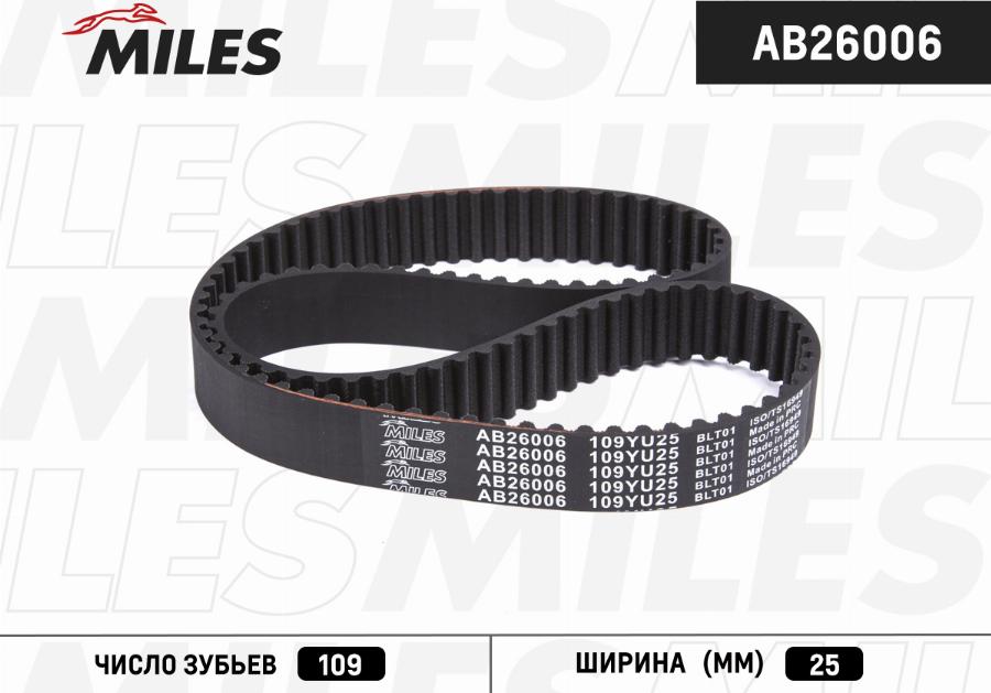 Miles AB26006 - Cinghia dentata autozon.pro