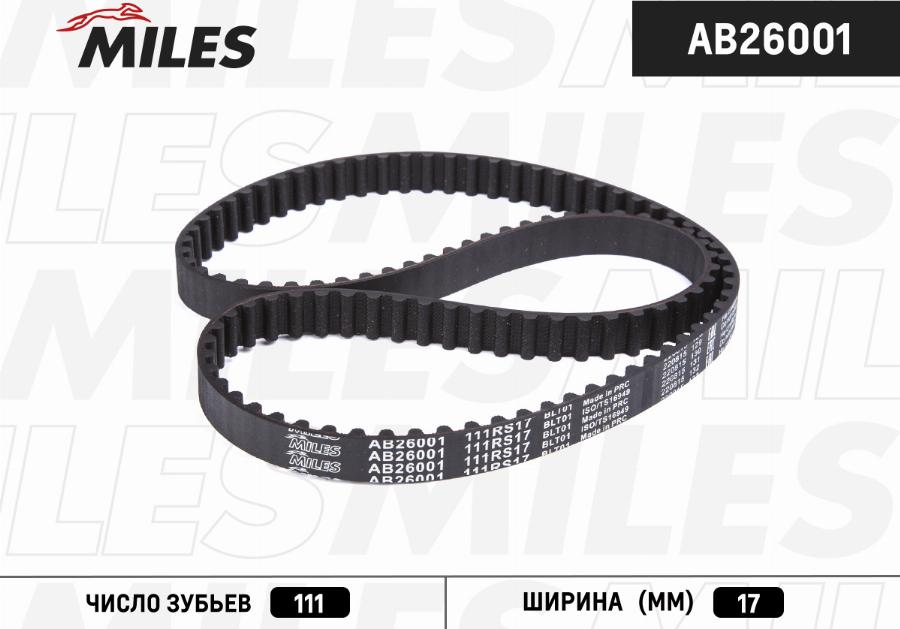 Miles AB26001 - Cinghia dentata autozon.pro