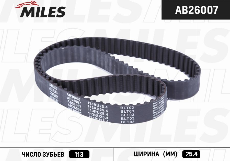 Miles AB26007 - Cinghia dentata autozon.pro