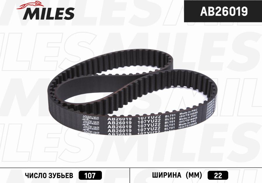 Miles AB26019 - Cinghia dentata autozon.pro