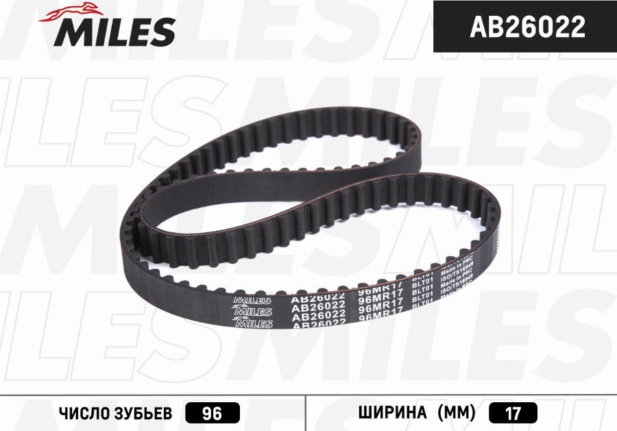 Miles AB26022 - Cinghia dentata autozon.pro