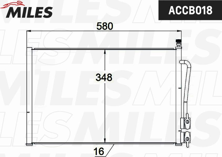 Miles ACCB018 - Condensatore, Climatizzatore autozon.pro