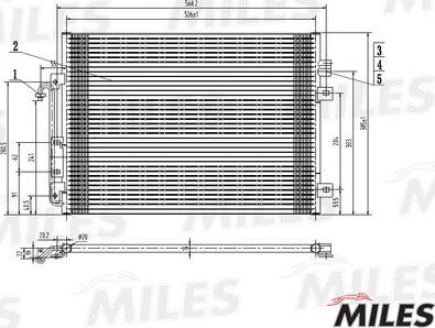 Miles ACCB012 - Condensatore, Climatizzatore autozon.pro