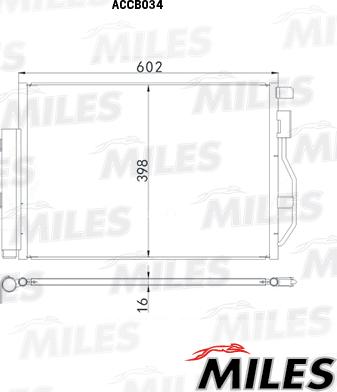 Miles ACCB034 - Condensatore, Climatizzatore autozon.pro