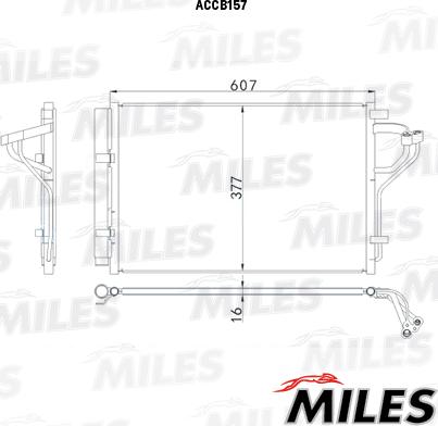 Miles ACCB157 - Condensatore, Climatizzatore autozon.pro