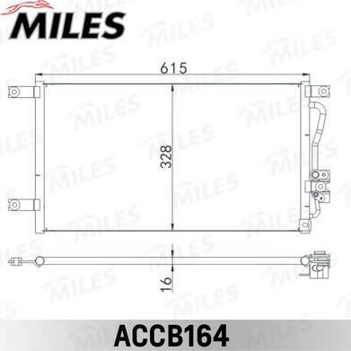 Miles ACCB164 - Condensatore, Climatizzatore autozon.pro