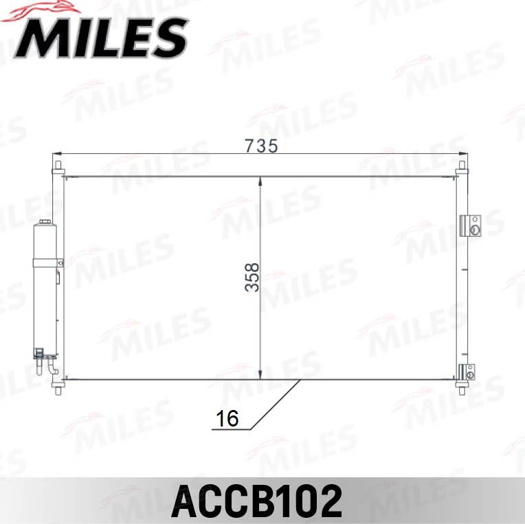 Miles ACCB102 - Condensatore, Climatizzatore autozon.pro