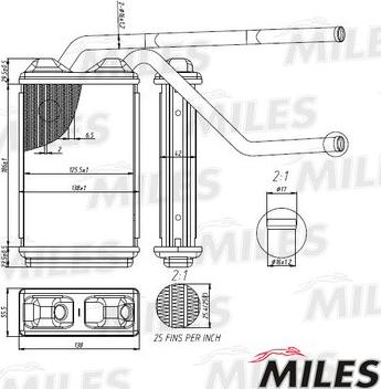 Miles ACHB000 - Scambiatore calore, Riscaldamento abitacolo autozon.pro