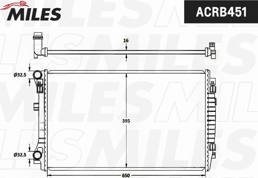 Miles ACRB451 - Radiatore, Raffreddamento motore autozon.pro