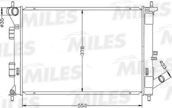 Miles ACRB467 - Radiatore, Raffreddamento motore autozon.pro