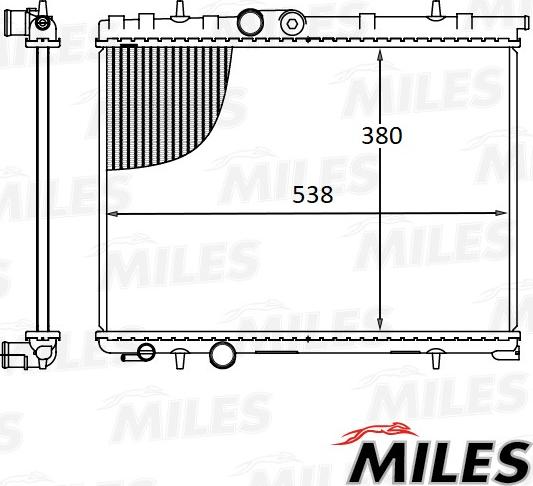 Miles ACRB043 - Radiatore, Raffreddamento motore autozon.pro