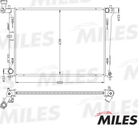 Miles ACRB053 - Radiatore, Raffreddamento motore autozon.pro