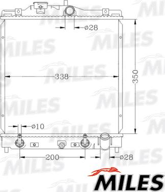 Miles ACRB065 - Radiatore, Raffreddamento motore autozon.pro