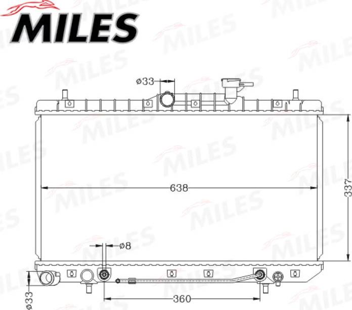 Miles ACRB066 - Radiatore, Raffreddamento motore autozon.pro