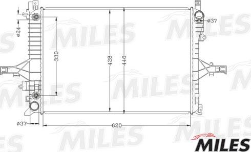 Miles ACRB062 - Radiatore, Raffreddamento motore autozon.pro