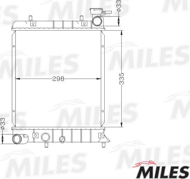 Miles ACRB007 - Radiatore, Raffreddamento motore autozon.pro