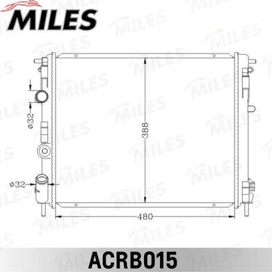 Miles ACRB015 - Radiatore, Raffreddamento motore autozon.pro