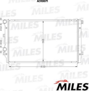 Miles ACRB071 - Radiatore, Raffreddamento motore autozon.pro