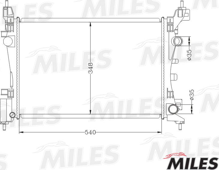 Miles ACRB149 - Radiatore, Raffreddamento motore autozon.pro