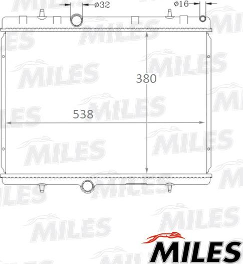 Miles ACRB147 - Radiatore, Raffreddamento motore autozon.pro