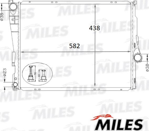 Miles ACRB102 - Radiatore, Raffreddamento motore autozon.pro