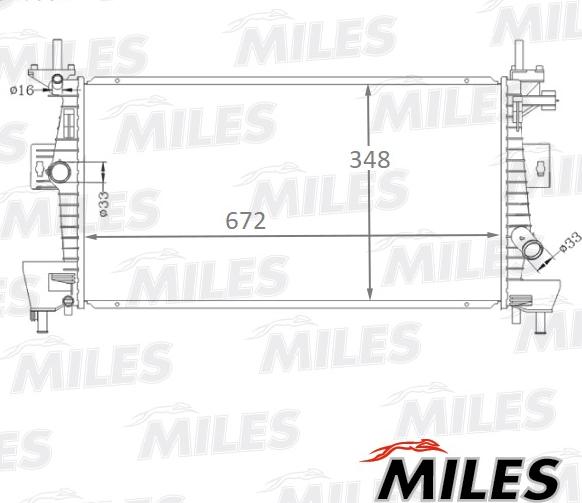 Miles ACRB131 - Radiatore, Raffreddamento motore autozon.pro