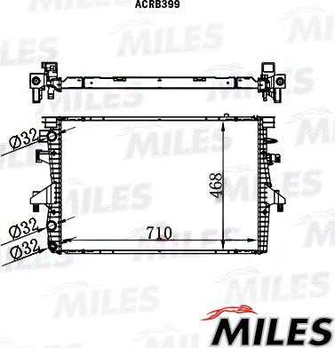 Miles ACRB399 - Radiatore, Raffreddamento motore autozon.pro