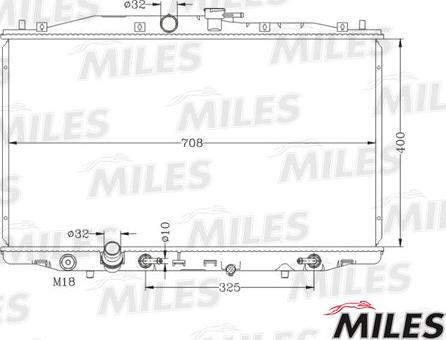 Miles ACRB359 - Radiatore, Raffreddamento motore autozon.pro