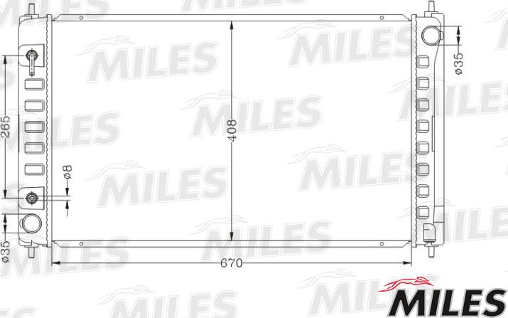 Miles ACRB351 - Radiatore, Raffreddamento motore autozon.pro