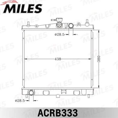 Miles ACRB333 - Radiatore, Raffreddamento motore autozon.pro