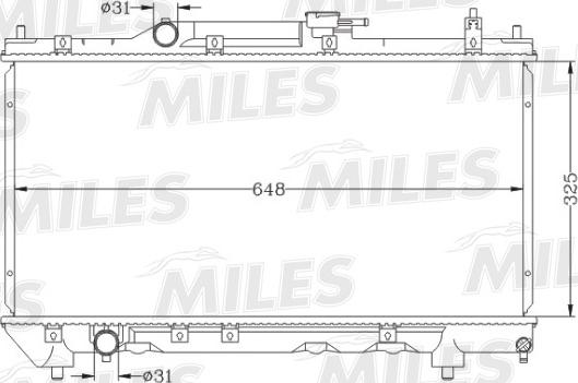 Miles ACRB337 - Radiatore, Raffreddamento motore autozon.pro