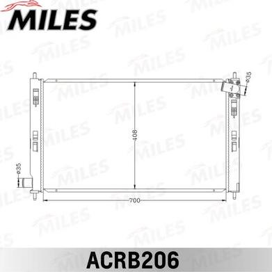 Miles ACRB206 - Radiatore, Raffreddamento motore autozon.pro