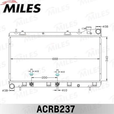 Miles ACRB237 - Radiatore, Raffreddamento motore autozon.pro