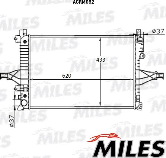 Miles ACRM062 - Radiatore, Raffreddamento motore autozon.pro