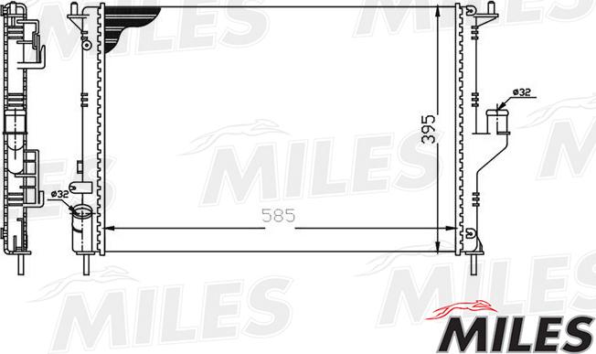 Miles ACRM003 - Radiatore, Raffreddamento motore autozon.pro