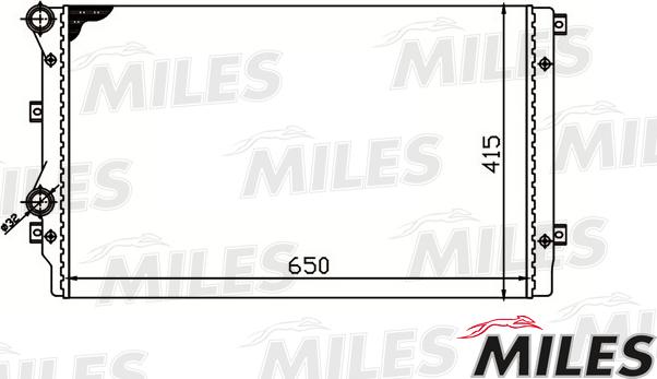 Miles ACRM071 - Radiatore, Raffreddamento motore autozon.pro