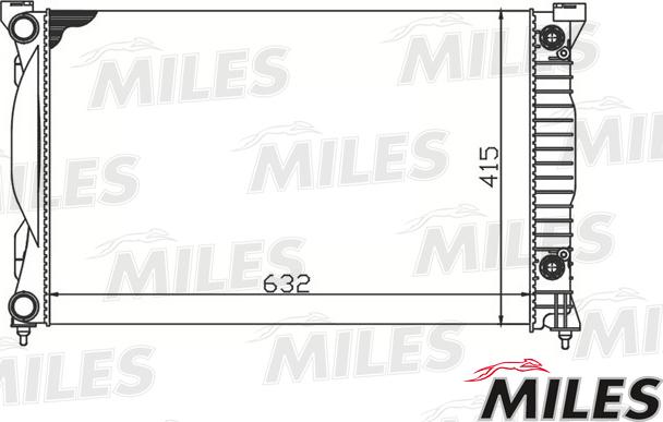 Miles ACRM115 - Radiatore, Raffreddamento motore autozon.pro