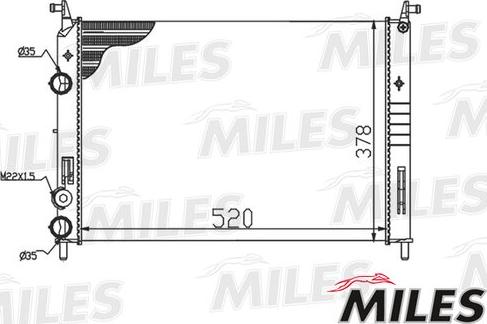 Miles ACRM130 - Radiatore, Raffreddamento motore autozon.pro