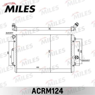 Miles ACRM124 - Radiatore, Raffreddamento motore autozon.pro