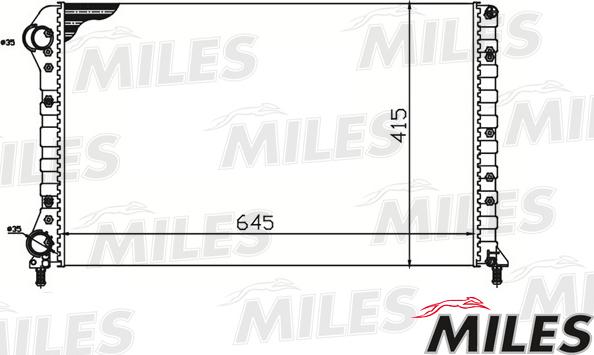 Miles ACRM219 - Radiatore, Raffreddamento motore autozon.pro