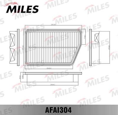 Miles AFAI304 - Filtro aria autozon.pro