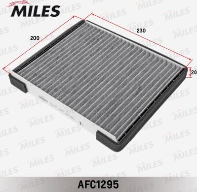 Miles AFC1295 - Filtro, Aria abitacolo autozon.pro