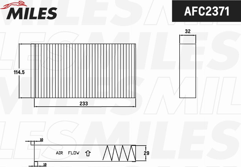 Miles AFC2371 - Filtro, Aria abitacolo autozon.pro