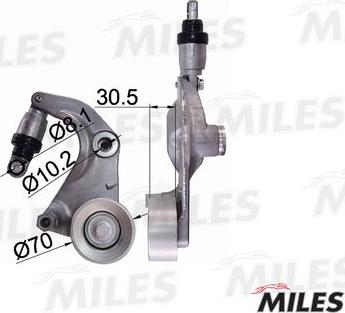 Miles AG00135 - Tendicinghia, Cinghia Poly-V autozon.pro