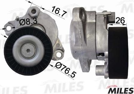 Miles AG00296 - Tendicinghia, Cinghia Poly-V autozon.pro