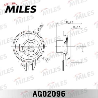 Miles AG02096 - Rullo tenditore, Cinghia dentata autozon.pro