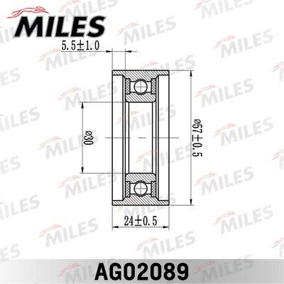 Miles AG02089 - Rullo tenditore, Cinghia dentata autozon.pro