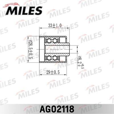 Miles AG02118 - Galoppino / Guidacinghia, Cinghia dentata autozon.pro